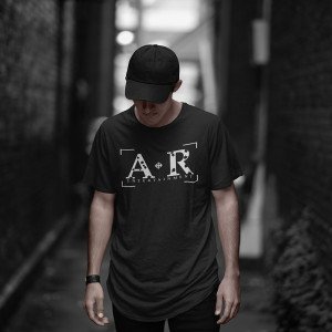 A.R. Black T-Shirt w (White Logo)