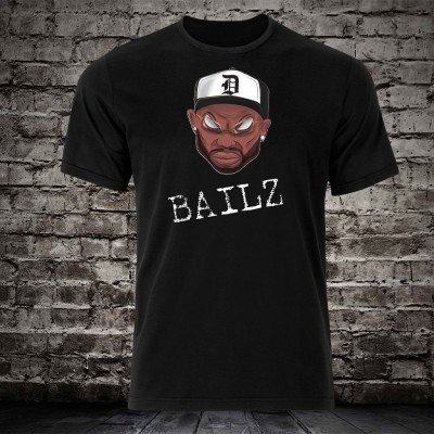 Bailz Cartooned Black T-Shirt