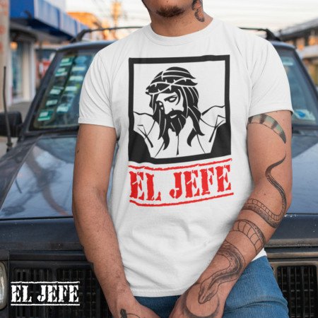 EL JEFE - JESUS TEE (WHITE)