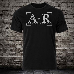 A.R. Black T-Shirt w (White Logo) 2