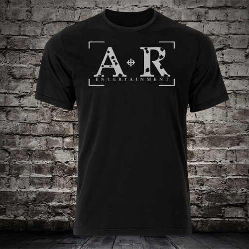 A.R. Black T-Shirt w (White Logo)
